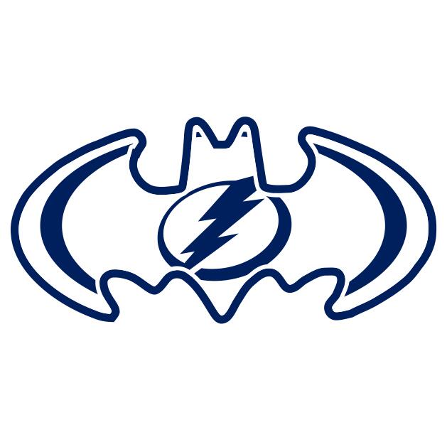 Tampa Bay Lightning Batman Logo iron on heat transfer